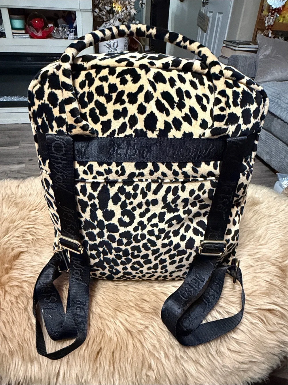 Betsy Johnson Full Size Leopard Backpack NWT